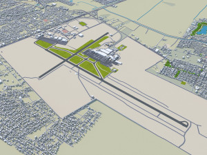 Veracruz city Mexico 20km 3D Модель