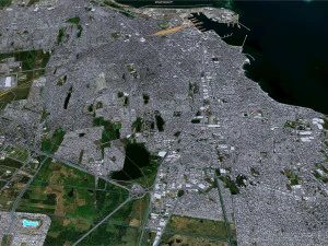 Veracruz city Mexico 20km 3D Model