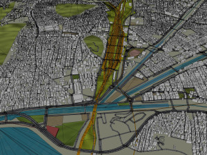 Vijayawada city Andhra Pradesh India 30km 3D Model