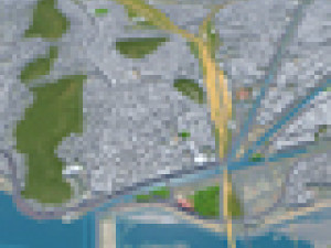 Vijayawada city Andhra Pradesh India 30km 3D Model