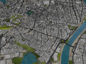 Villahermosa ville Tabasco Mexique 30km Modèle 3D