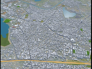 Warangal city Telangana India 20km 3D Модель