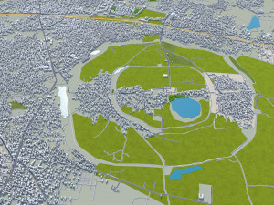 Warangal city Telangana India 20km 3D Модель