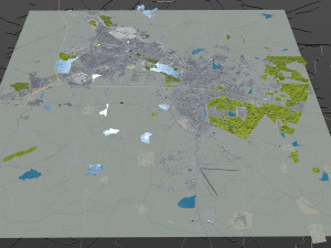 Warangal city Telangana India 20km 3D Модель