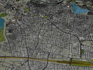 Warangal city Telangana India 20km 3D Модель