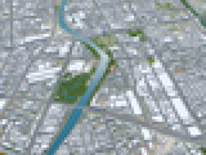 Weifang city Shandong China 50km 3D-Modell