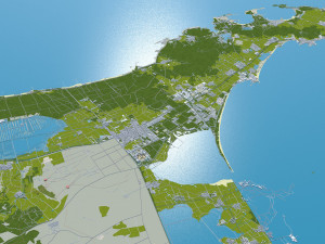 Weihai city Shandong China 150km Modelo 3D