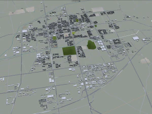 Weihai city Shandong China 150km 3D Model