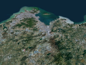 Weihai city Shandong China 150km Modelo 3D