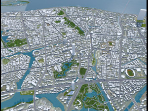 Wenzhou city Zhejiang China 120km Modelo 3D