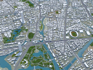 Wenzhou city Zhejiang China 120km Modelo 3D