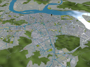 Wenzhou city Zhejiang China 120km Modelo 3D