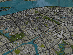Wenzhou city Zhejiang China 120km Modelo 3D