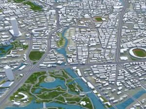Wenzhou city Zhejiang China 120km Modelo 3D