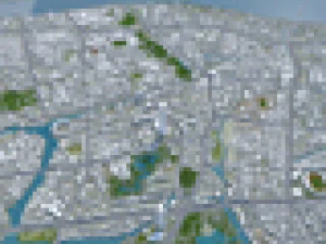 Wenzhou city Zhejiang China 120km 3D Model