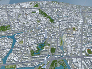 Wenzhou city Zhejiang China 120km Modelo 3D