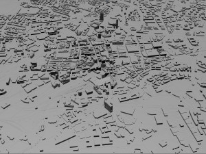 West Yorkshire city UK 70km 3D 모델