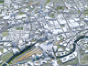 West Yorkshire city UK 70km 3D 모델