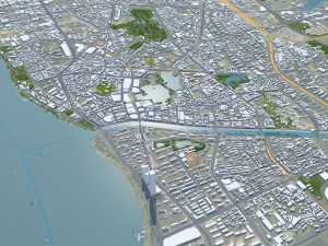 Wuhu Anhui city China 40km 3D 模型