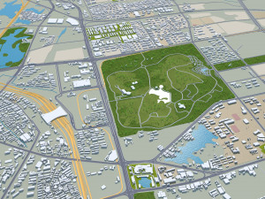 Wuhu Anhui city China 40km 3D 模型