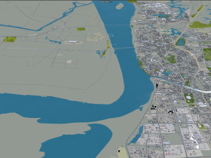 Wuhu Anhui city China 40km 3D 模型
