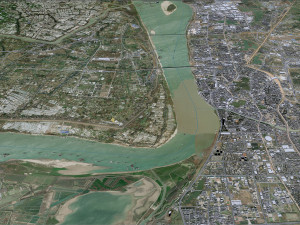 Wuhu Anhui city China 40km 3D 模型