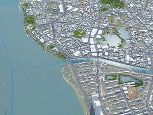 Wuhu Anhui city China 40km 3D 模型
