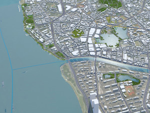 Wuhu Anhui city China 40km 3D 模型