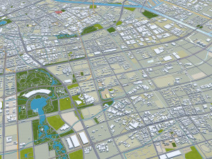 Wuxi Jiangsu city China 70km 3D Model