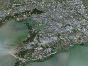 Wuxi Jiangsu city China 70km 3D Model