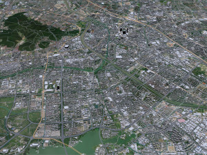 Wuxi Jiangsu city China 70km 3D Model