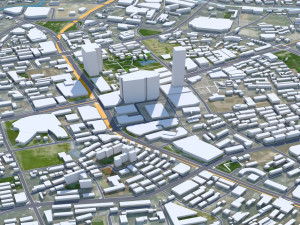 Wuxi Jiangsu city China 70km 3D Model