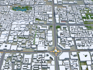 Xi An Shaanxi city China 80km 3D Model
