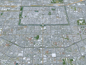 Xi An Shaanxi city China 80km 3D Model