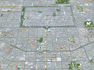 中国西安陝西市 80km 3Dモデル