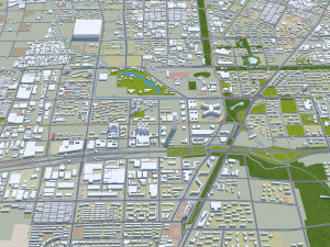 Xi An Shaanxi city China 80km 3D Model