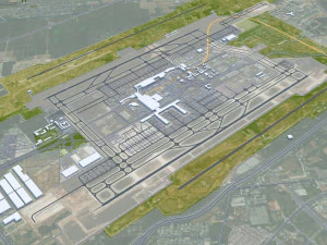 中国西安陝西市 80km 3Dモデル