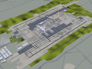 中国西安陝西市 80km 3Dモデル