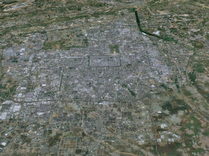 Xi An Shaanxi city China 80km 3D Model