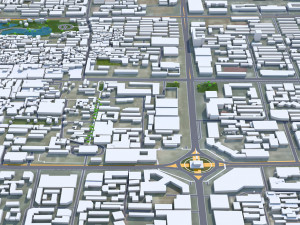 Xi An Shaanxi city China 80km 3D Model