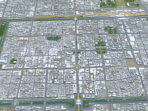 中国西安陝西市 80km 3Dモデル