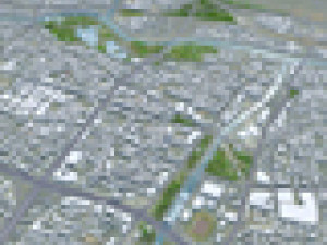 Xining Qinghai city China 45km 3D Model