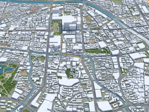 Xuzhou Jiangsu city China 40km 3D Model