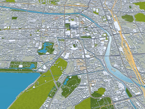 Xuzhou Jiangsu city China 40km 3D Модель