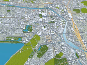 Xuzhou Jiangsu city China 40km 3D Model