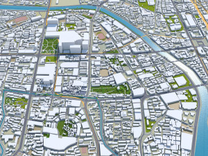 Xuzhou Jiangsu city China 40km 3D Модель