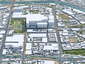 Xuzhou Jiangsu city China 40km 3D Модель