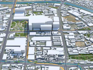 Xuzhou Jiangsu city China 40km 3D Model