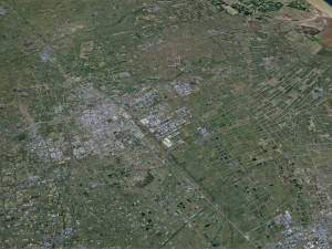 Yancheng city Jiangsu China 150km Modelo 3D