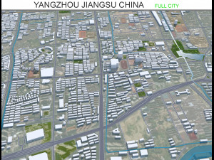 Yangzhou Jiangsu city China 40km Modelo 3D